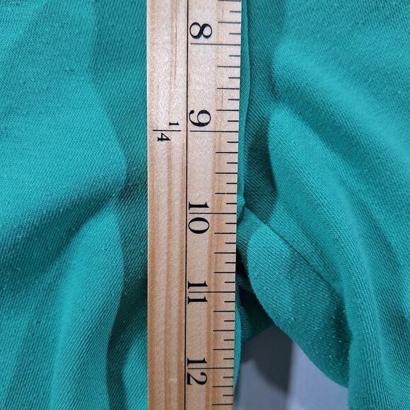 Tommy Hilfiger Sport Women's Medium Sweat Shorts Green Drawstring Cuffed Elastic - Picture 10 of 15